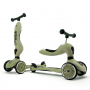 Scoot & Ride Odrážadlo kolobežka 2v1 Highwaykick 1 olive {PRODUCT_REFERENCE}-1